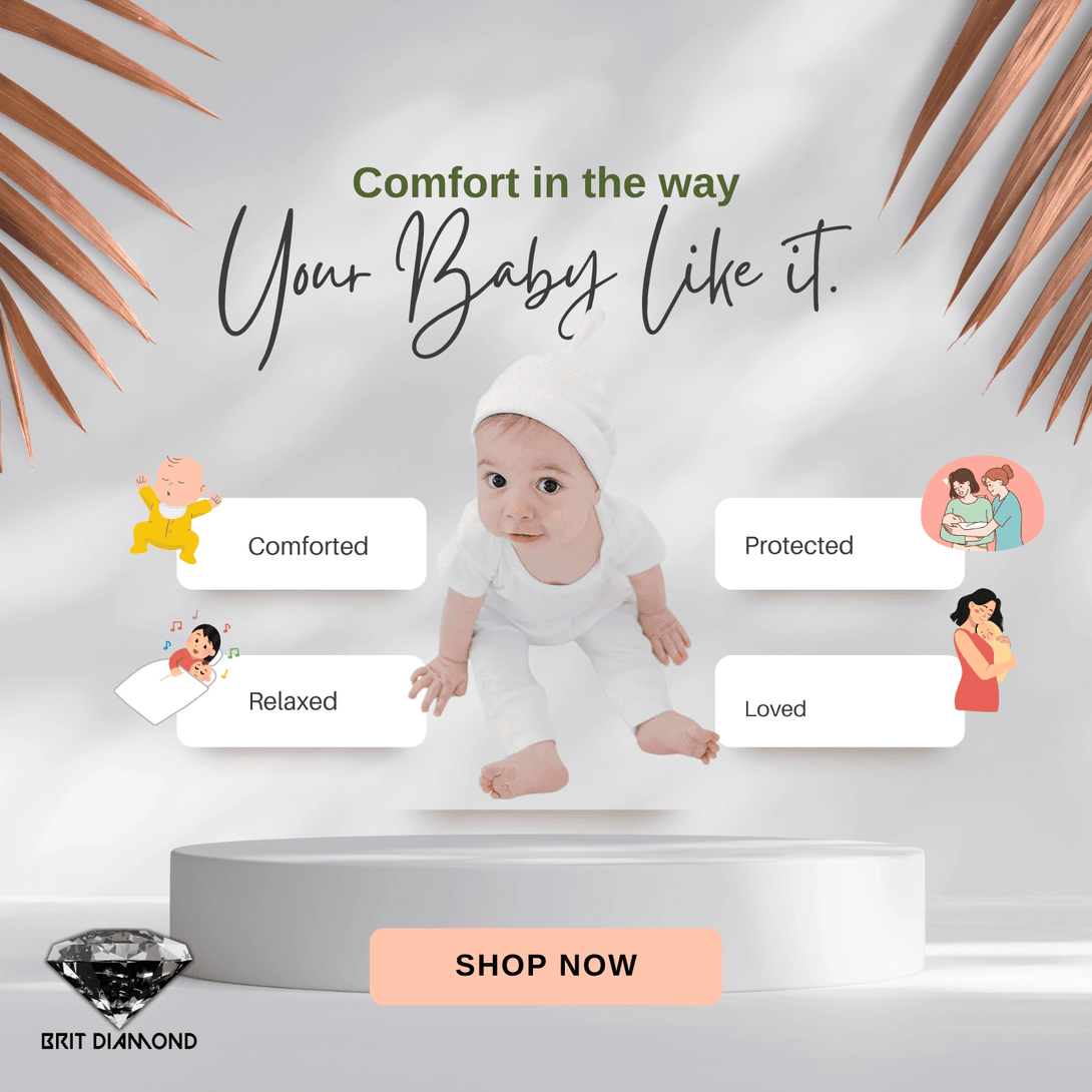Premium Baby Moses Basket Foam Mattress | Soft, Breathable & Safe for New-borns - BRIT DIAMOND