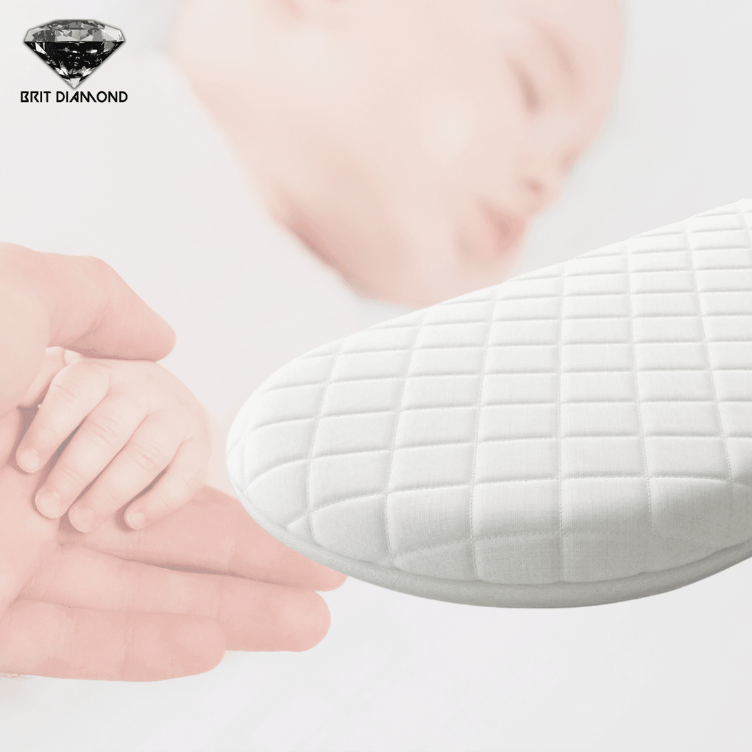 Premium Baby Moses Basket Foam Mattress | Soft, Breathable & Safe for New-borns - BRIT DIAMOND