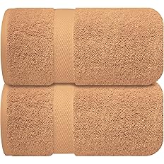 The BRIT DIAMOND Pack of 2 or 4 Soft & Absorbent Bath Sheets are large, 100% cotton towels available in multiple colours, featuring a plush, textured surface and ribbed ends for quick-drying comfort and style.