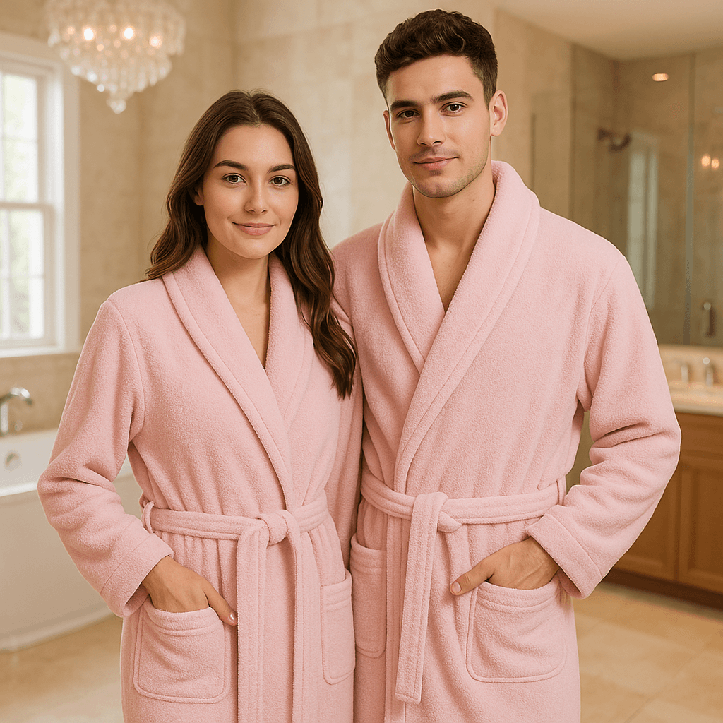Luxury Cotton Bathrobe – Shawl Style, Ultra-Soft, Lightweight & Perfect for Everyday Use - BRIT DIAMOND