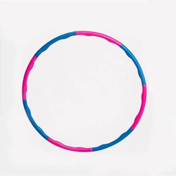 The BRIT DIAMOND Exercise Hula Hoop for Adults—an adjustable, weighted fitness hoop with alternating pink and blue sections—is shown against a plain white background.