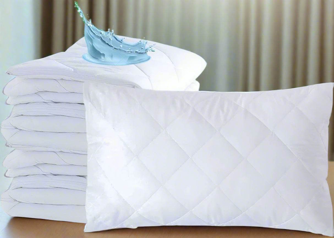Pillow Protectors – Quilted, Oxford, Housewife & Stripe with Zipper | Breathable, Waterproof & Hypoallergenic Covers - BRIT DIAMOND